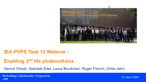 Gernot Oreski + Gabriele Eder_Task 13 Introduction + Development of a repair methodology for PV modules with damaged backsheets